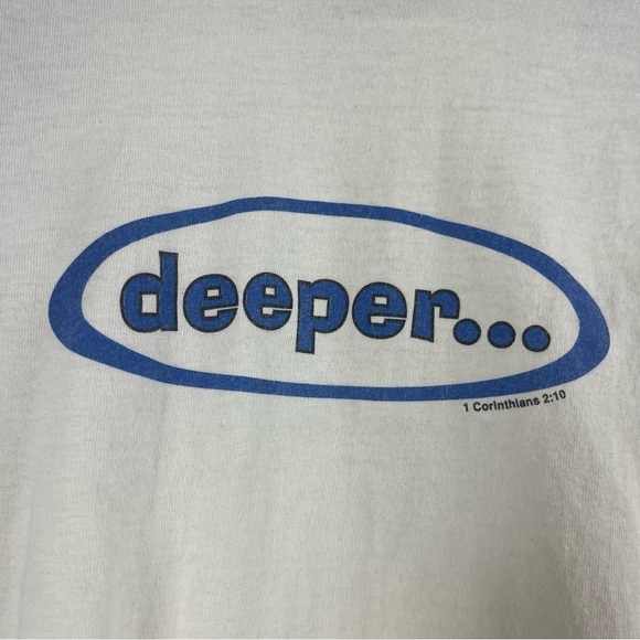 Badger Sport Large Deeper Jesus Baseball Tee Corinthians Graphic - Picture 3 of 7